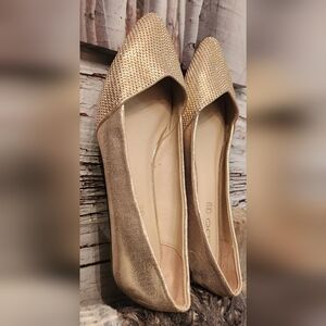 Gold shimmer Aldo flats size 8.5